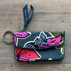 Vera Bradley card pouch with key ring
